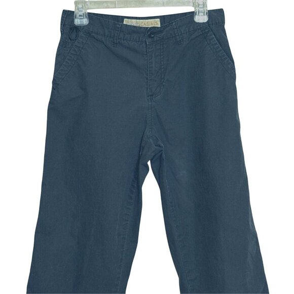 Cabela's Casuals Womens Relaxed Fit Black Pants Size 8 Flat Front Casual *Flaw* - Picture 2 of 12